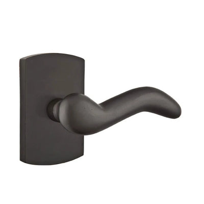 Emtek Cody Lever with #4 Rosette in Flat Black Bronze