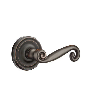 Emtek Rustic Lever with Regular Rosette in Oil Rubbed Bronze
