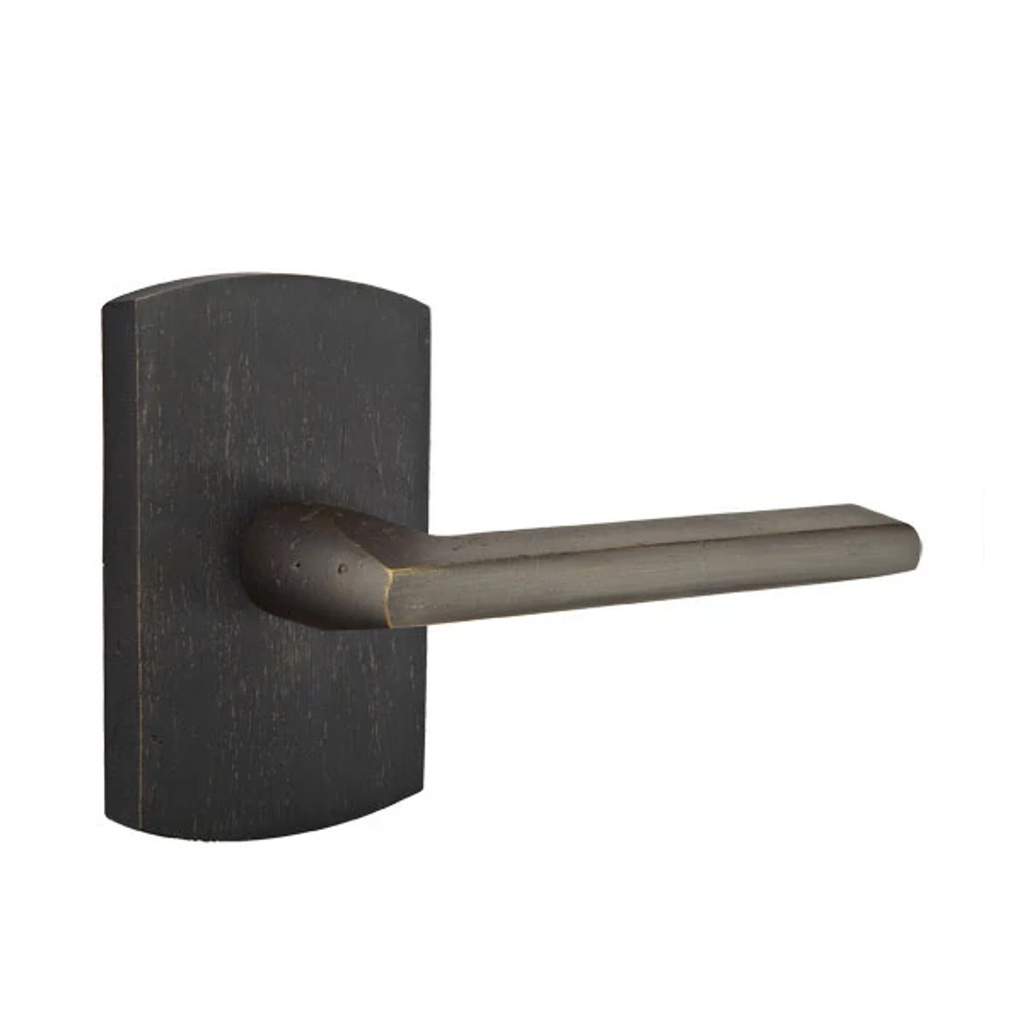 Emtek Lariat Lever with #4 Rosette in Medium Bronze