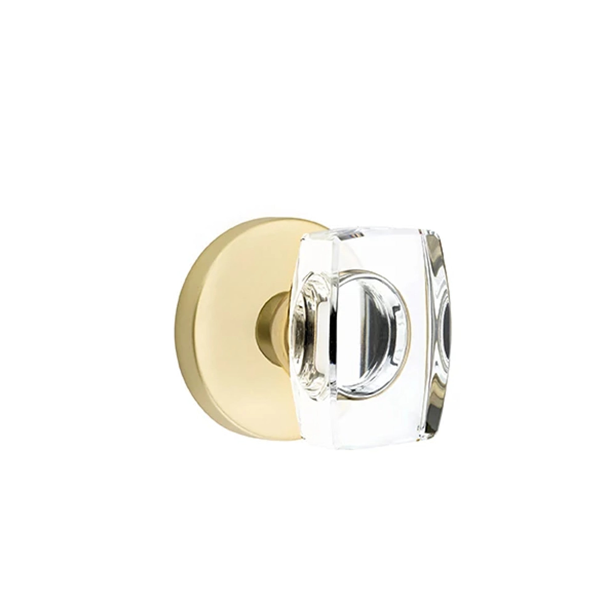 Emtek Windsor Knob with Disk Rosette in Satin Brass