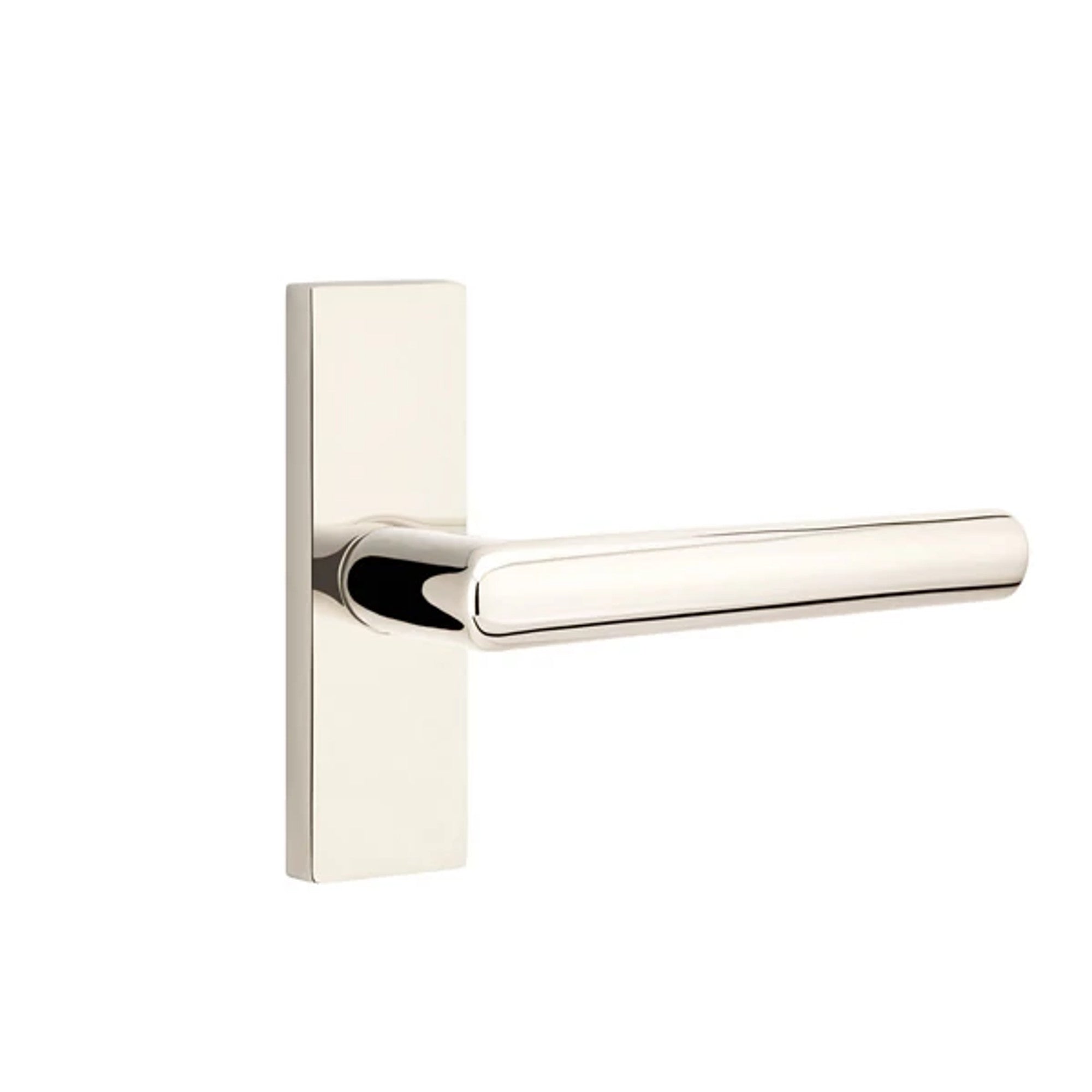 Emtek Stuttgart Lever with Stretto 1-1/2" x 5" in Polished Nickel