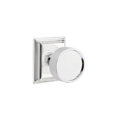 Emtek Verve Knob with Wilshire Rosette in Polished Chrome
