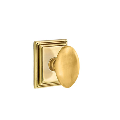 Emtek Egg Knob with Wilshire Rosette in French Antique