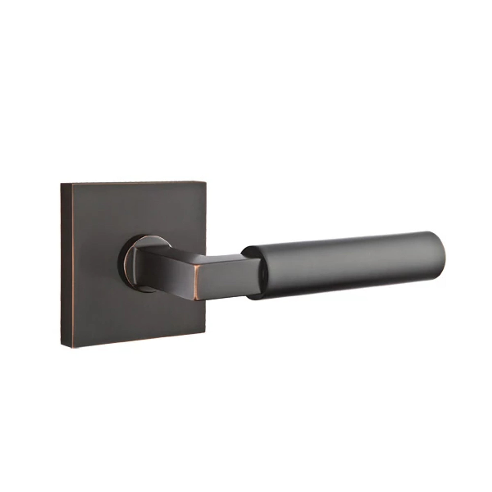 Emtek Hercules Lever with Square Rosette in Oil Rubbed Bronze