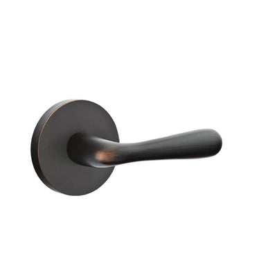 Emtek Basel Lever with Disk Rosette in Oil Rubbed Bronze