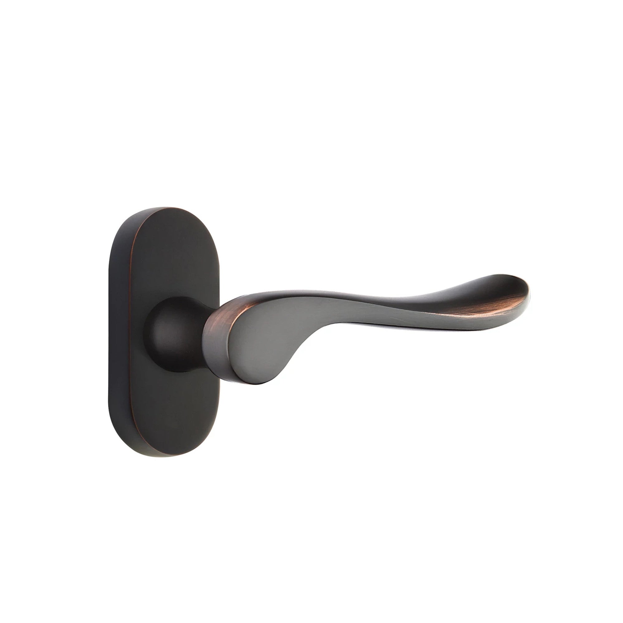 Emtek Luzern Lever with Oval Stretto 1-1/2" x 3" in Oil Rubbed Bronze
