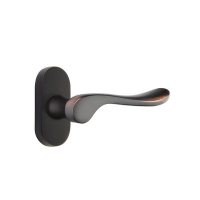 Emtek Luzern Lever with Oval Stretto 1-1/2" x 3" in Oil Rubbed Bronze