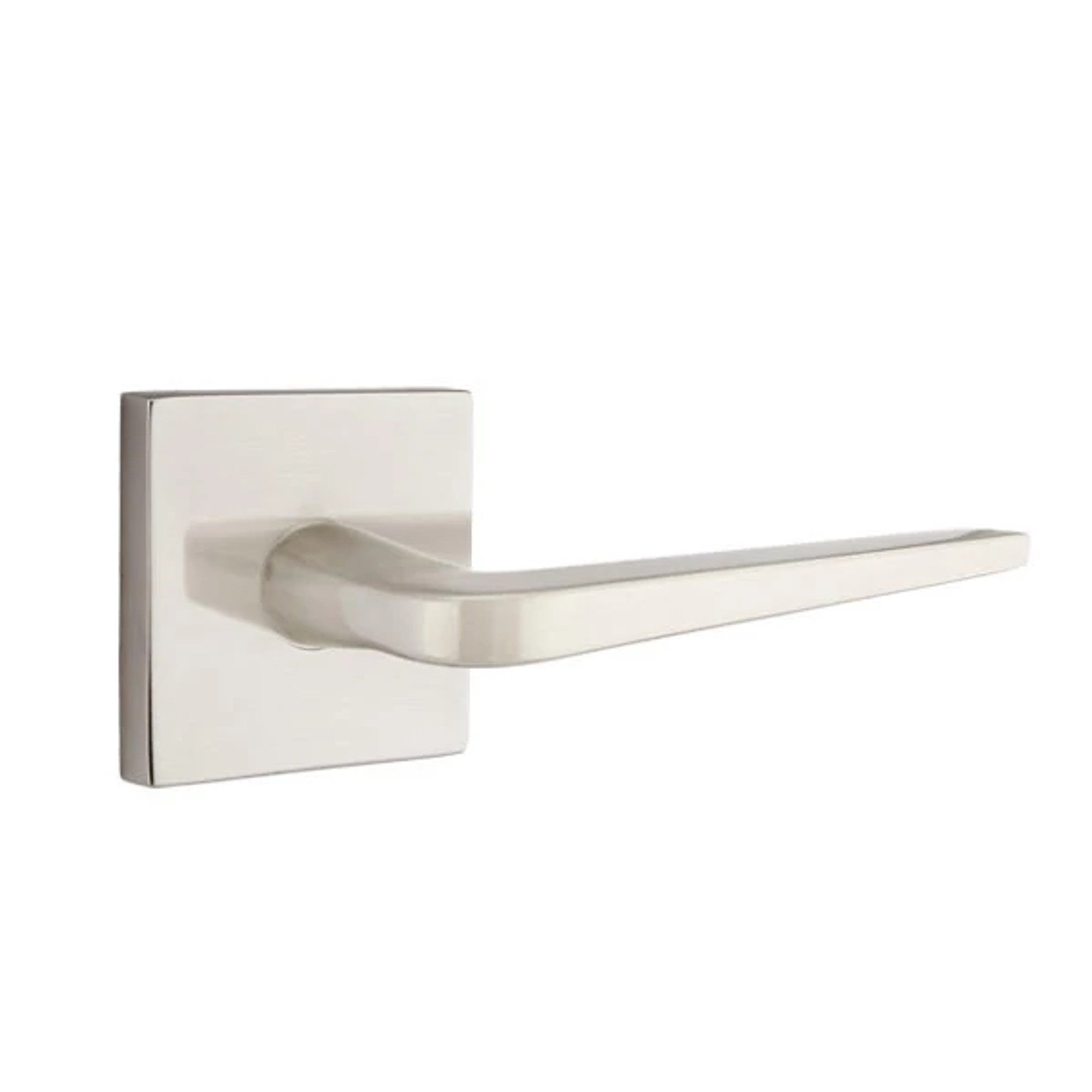 Emtek Athena Lever with Square Rosette in Satin Nickel