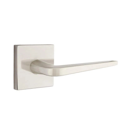 Emtek Athena Lever with Square Rosette in Satin Nickel