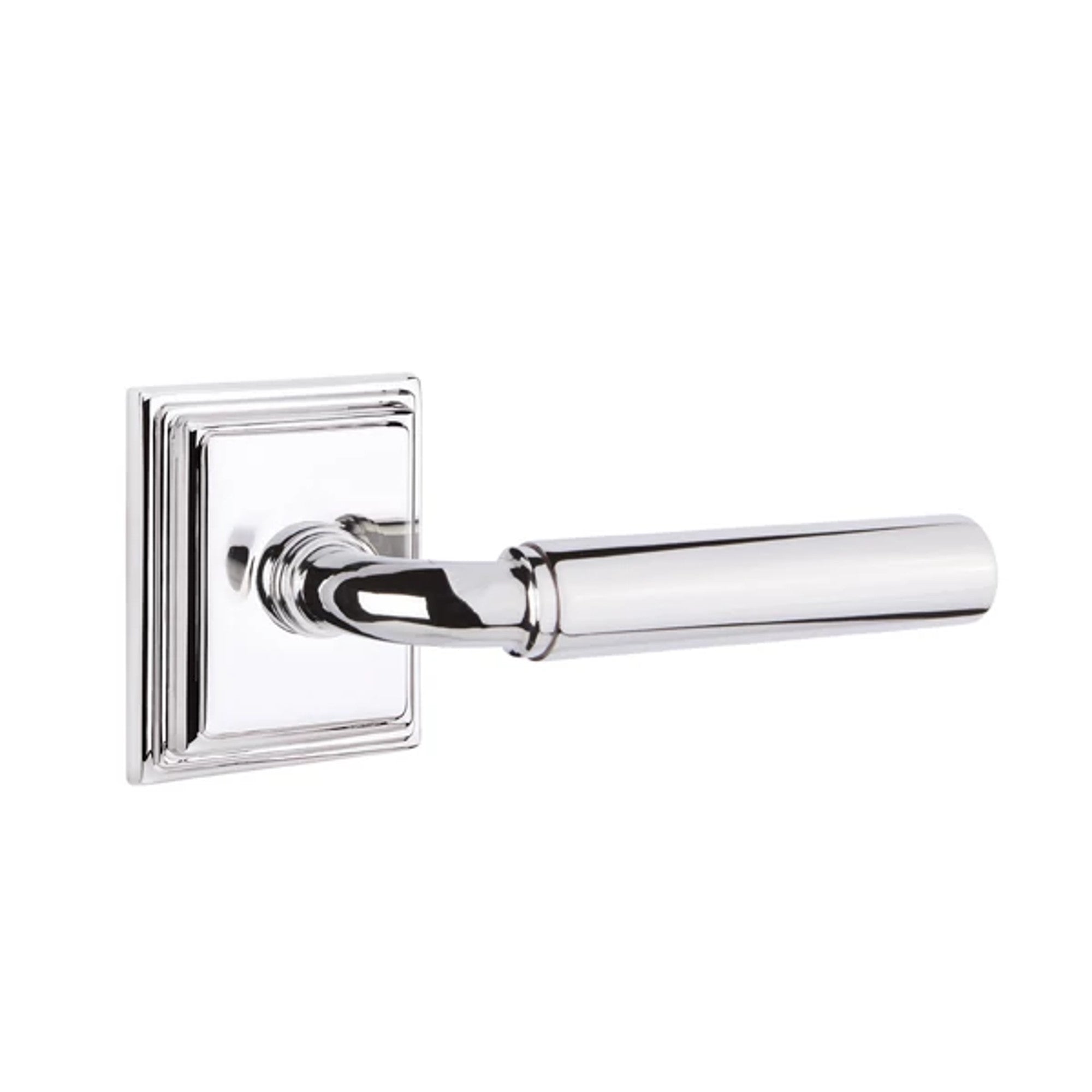 Emtek Manning Lever with Wilshire Rosette in Polished Chrome