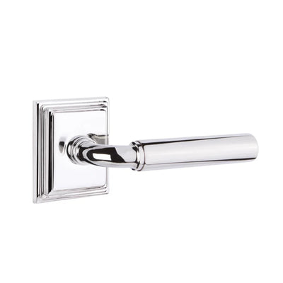 Emtek Manning Lever with Wilshire Rosette in Polished Chrome