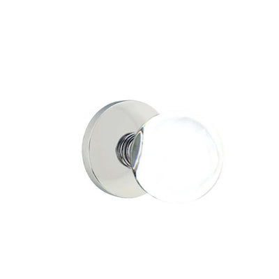 Emtek Bristol Knob with Disk Rosette in Polished Chrome