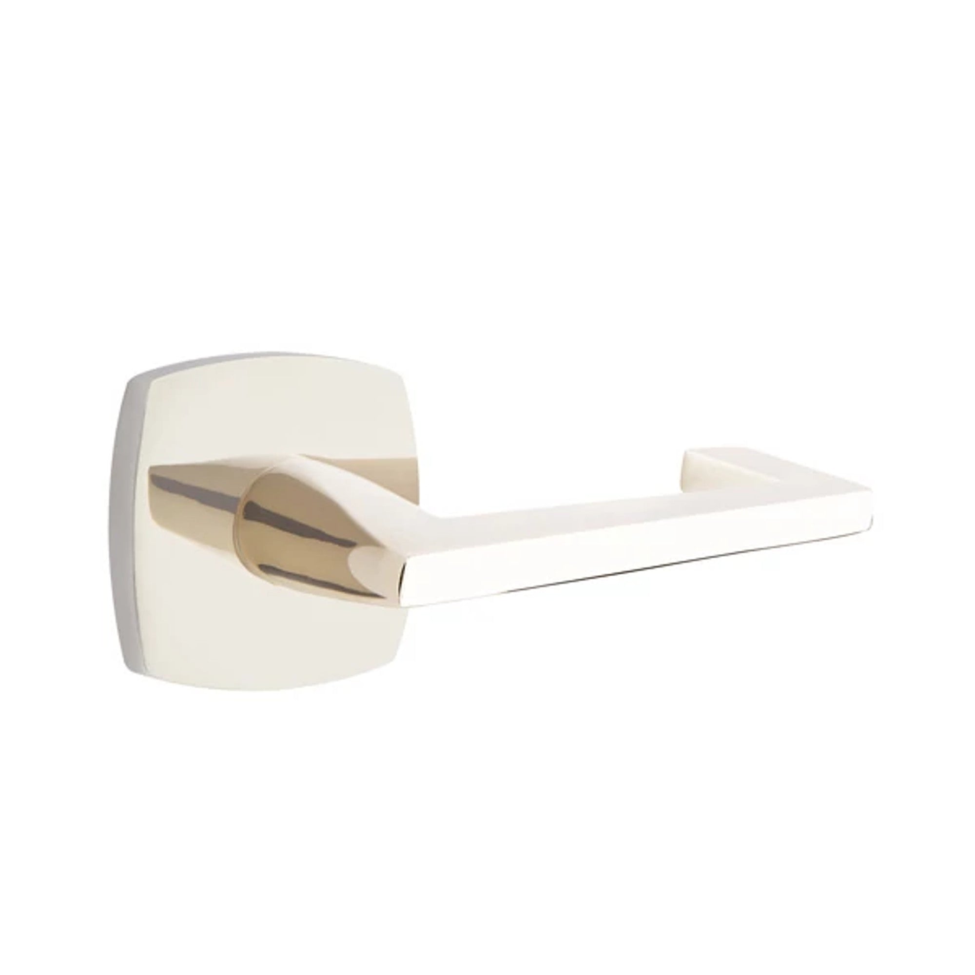 Emtek Argos Lever with Urban Modern Rosette in Polished Nickel