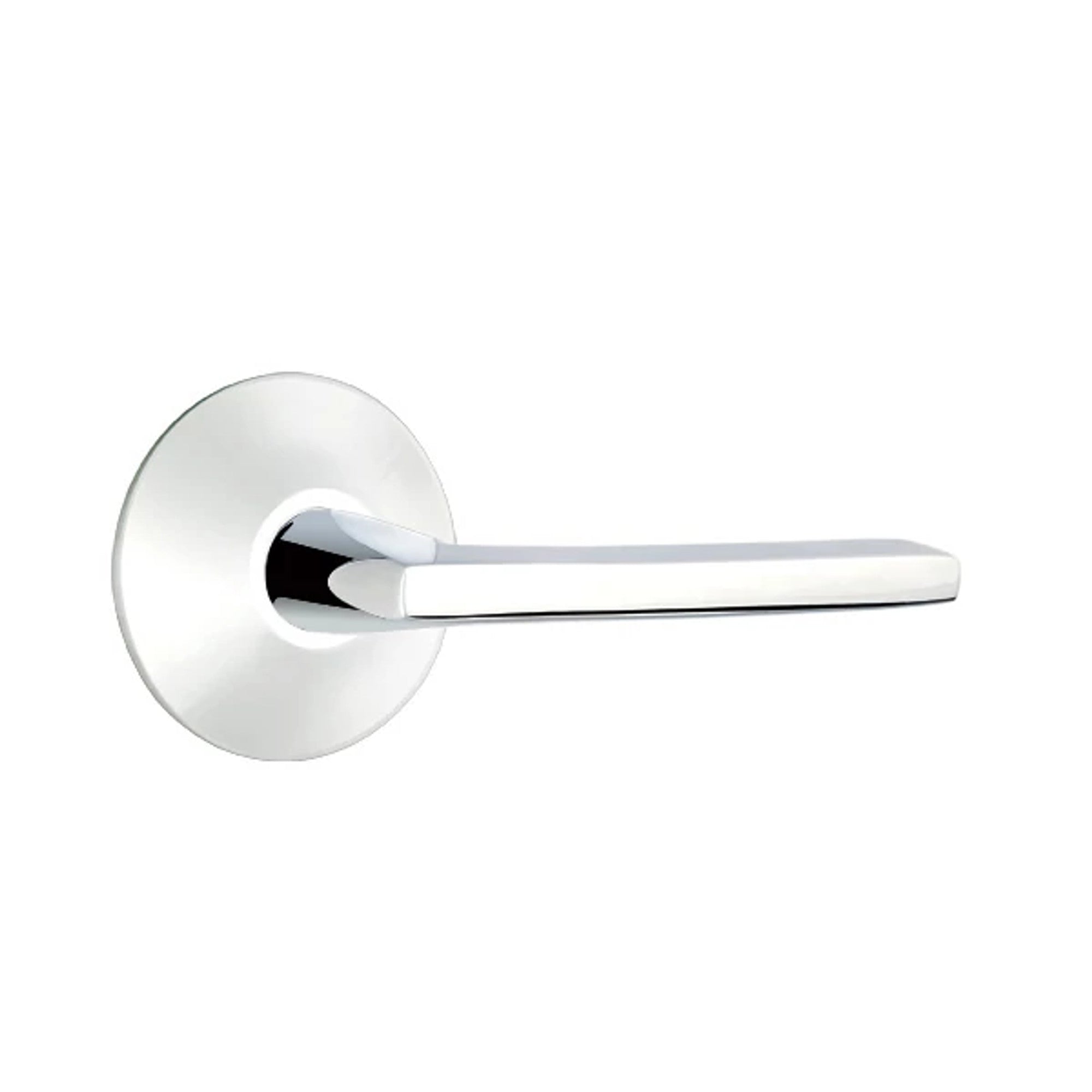 Emtek Helios Lever with Modern Rosette in Polished Chrome