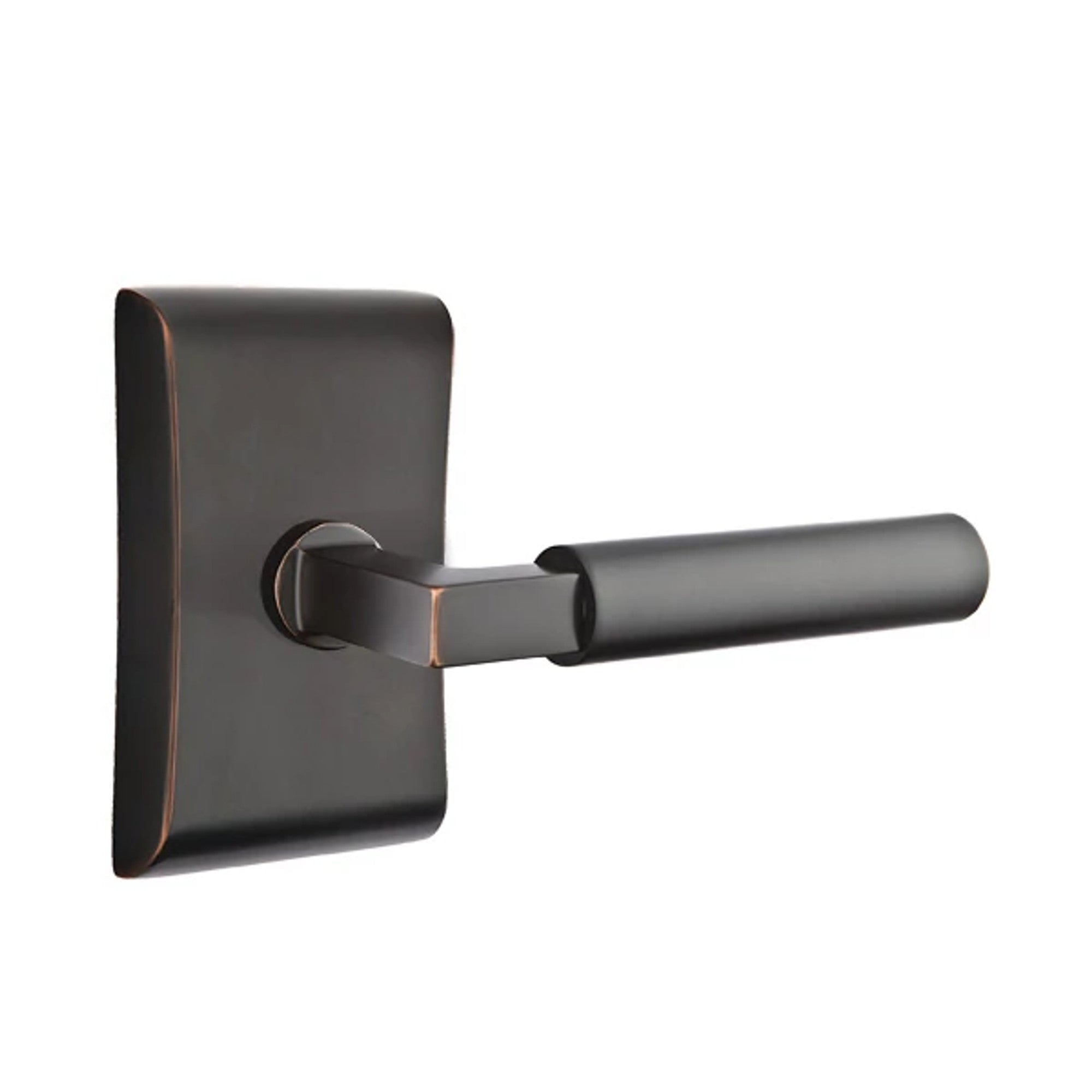 Emtek Hercules Lever with Neos Rosette in Oil Rubbed Bronze