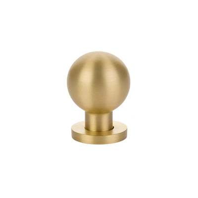 Emtek Globe Knob in Satin Brass