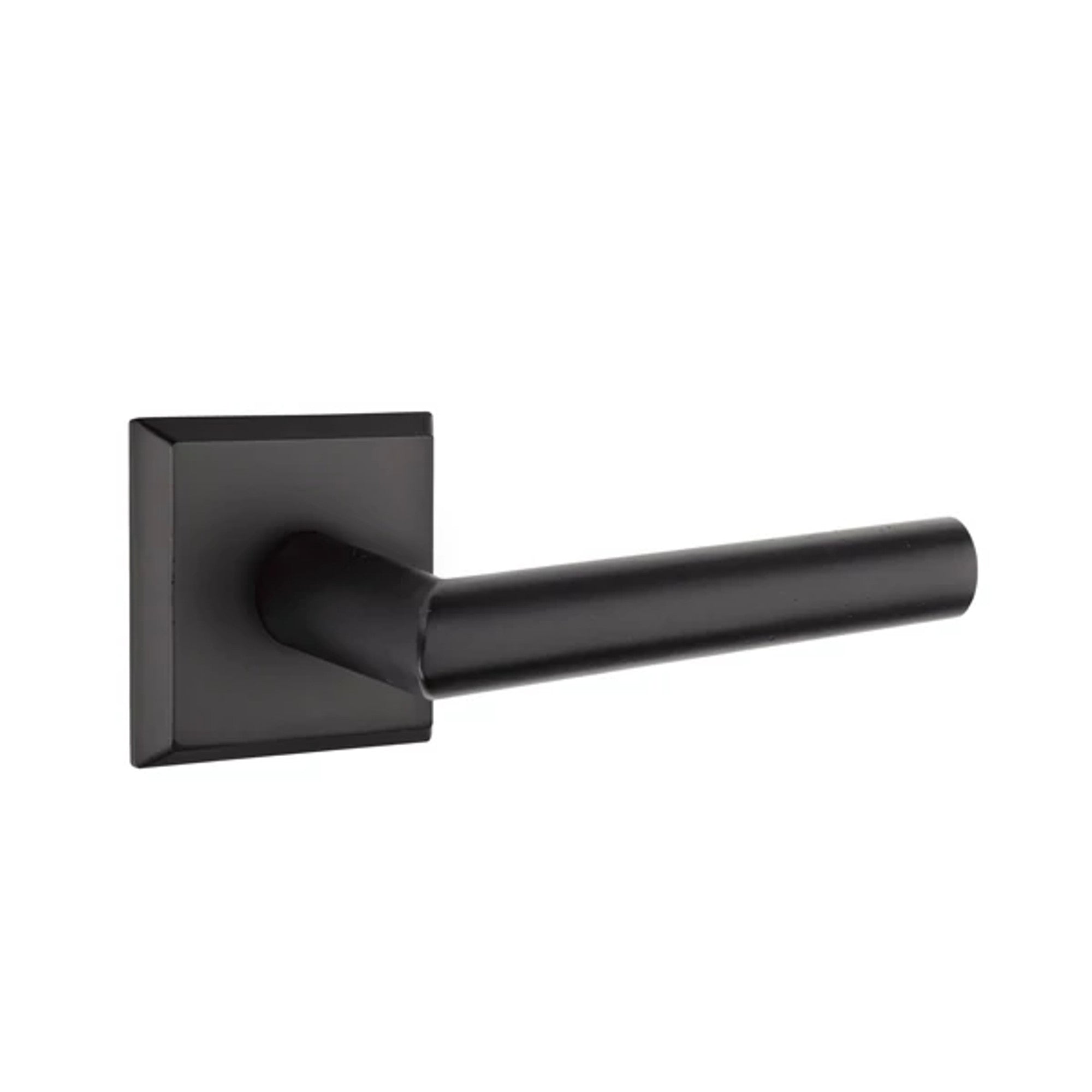 Emtek Mariposa Lever with #6 Rosette in Flat Black Bronze