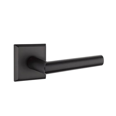 Emtek Mariposa Lever with #6 Rosette in Flat Black Bronze