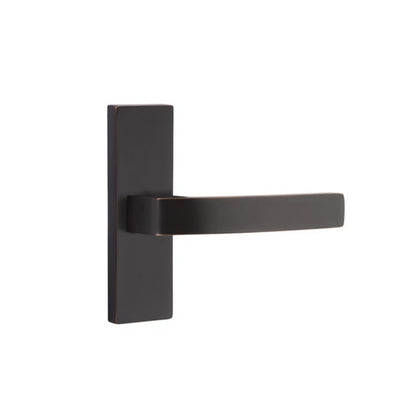 Emtek Breslin Lever with Stretto 1-1/2" x 5" in Oil Rubbed Bronze