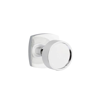 Emtek Verve Knob with Urban Modern Rosette in Polished Chrome
