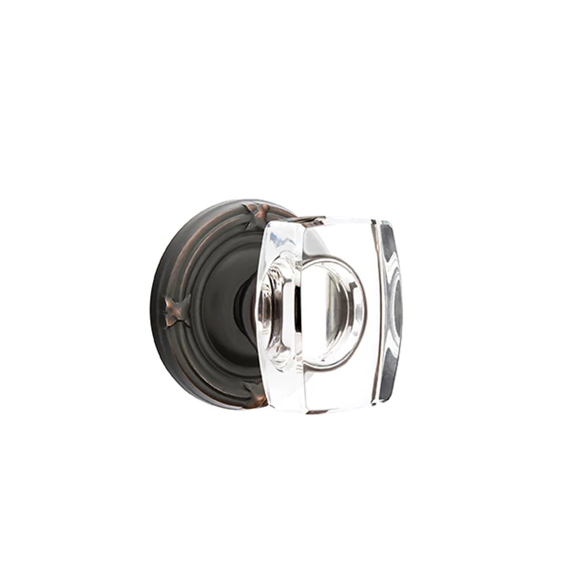 Emtek Windsor Knob with Ribbon & Reed Rosette in Oil Rubbed Bronze