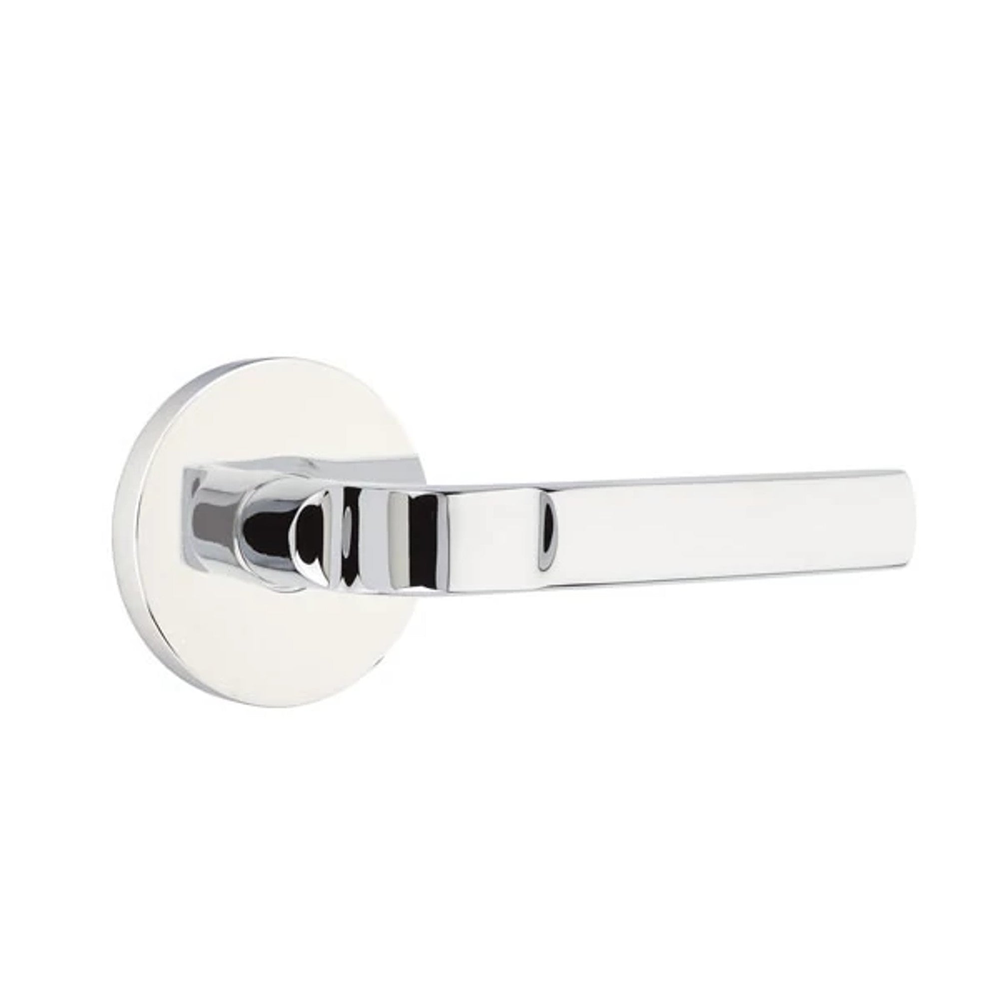 Emtek Aston Lever with Disk Rosette in Polished Chrome