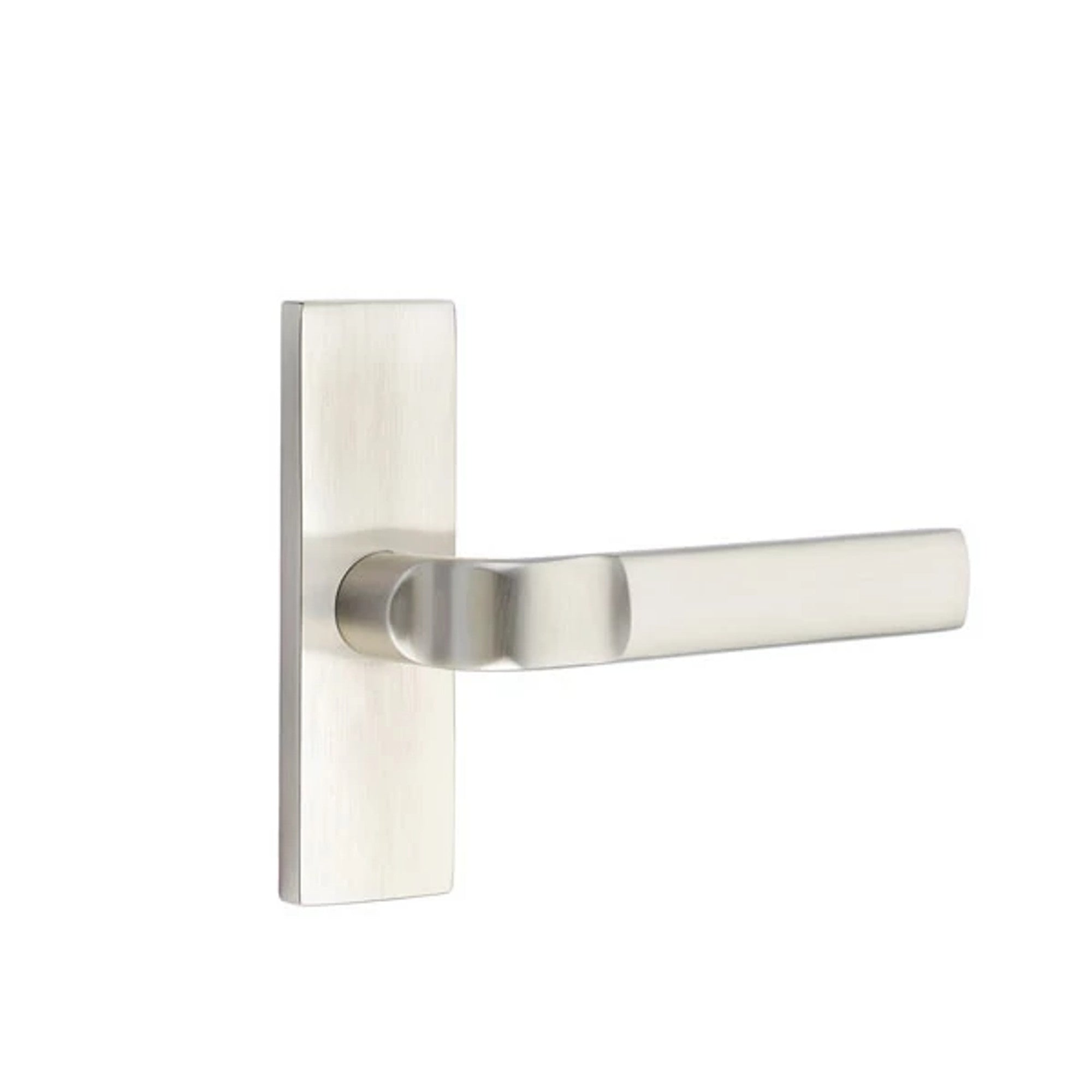 Emtek Aston Lever with Stretto 1-1/2" x 5" in Satin Nickel
