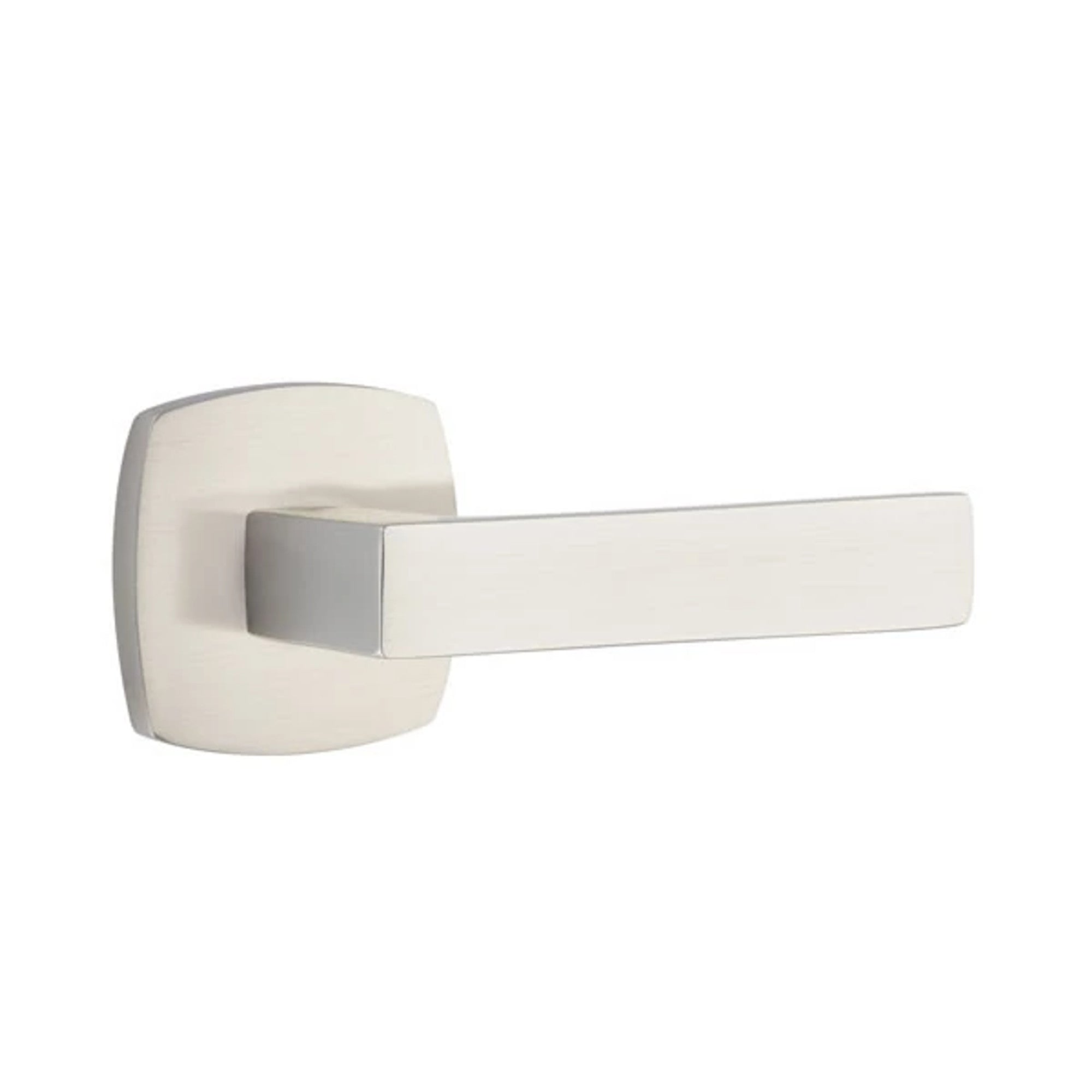 Emtek Dumont Lever with Urban Modern Rosette in Satin Nickel