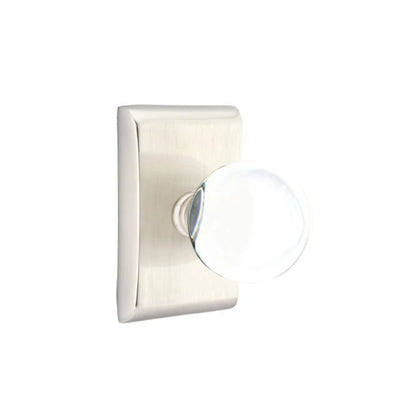 Emtek Bristol Knob with Neos Rosette in Satin Nickel