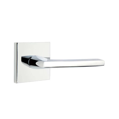 Emtek Helios Lever with Square Rosette in Polished Chrome