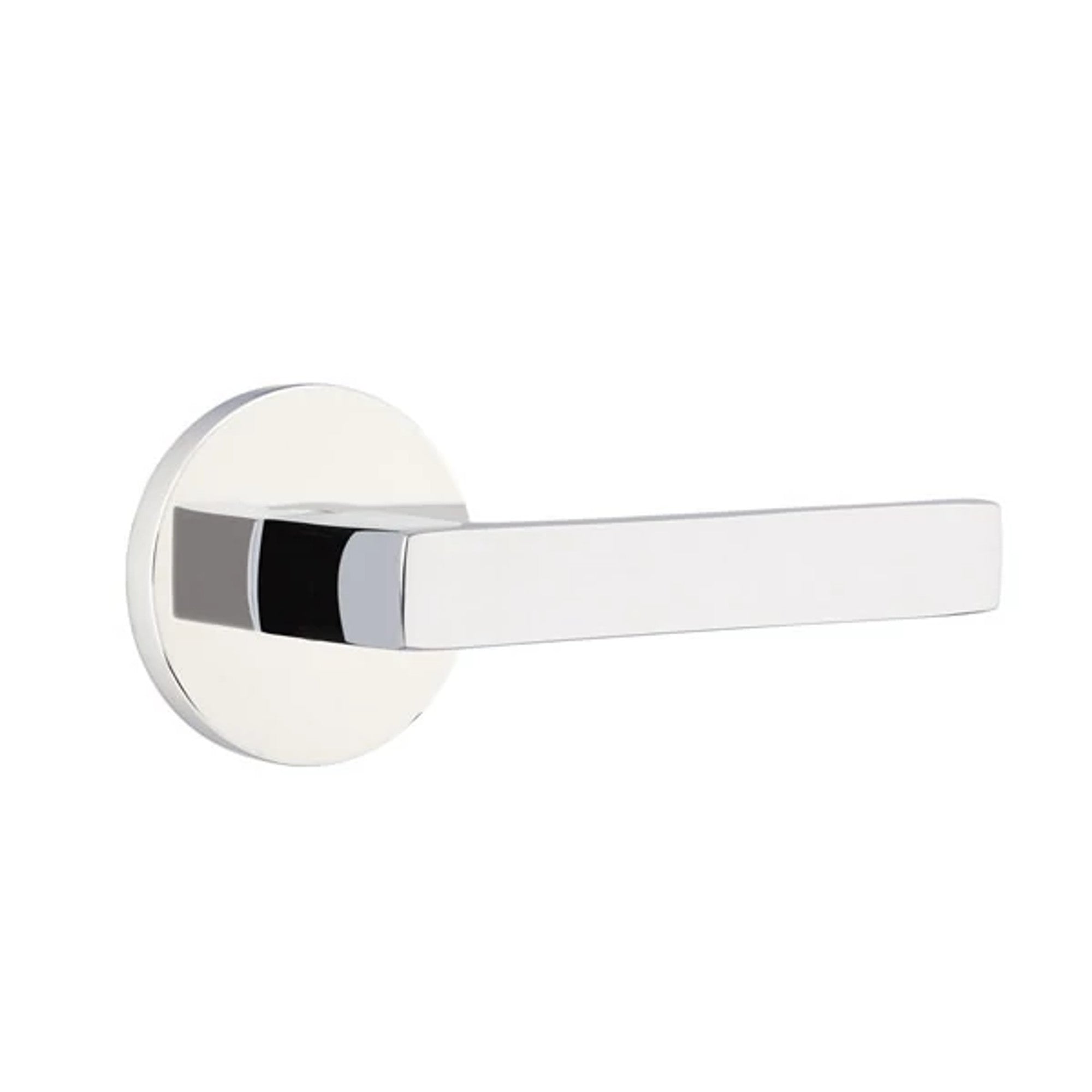 Emtek Dumont Lever with Disk Rosette in Polished Chrome