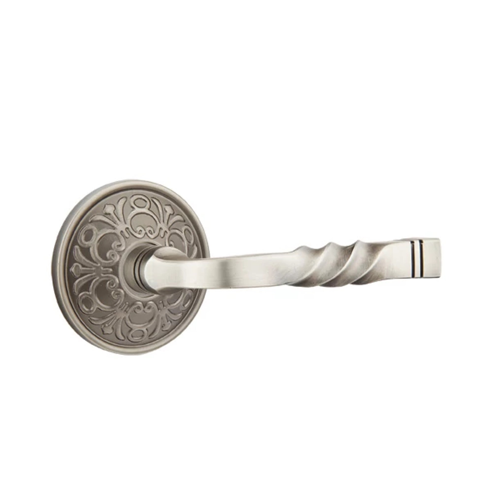 Emtek Santa Fe Lever with Lancaster Rosette in Pewter