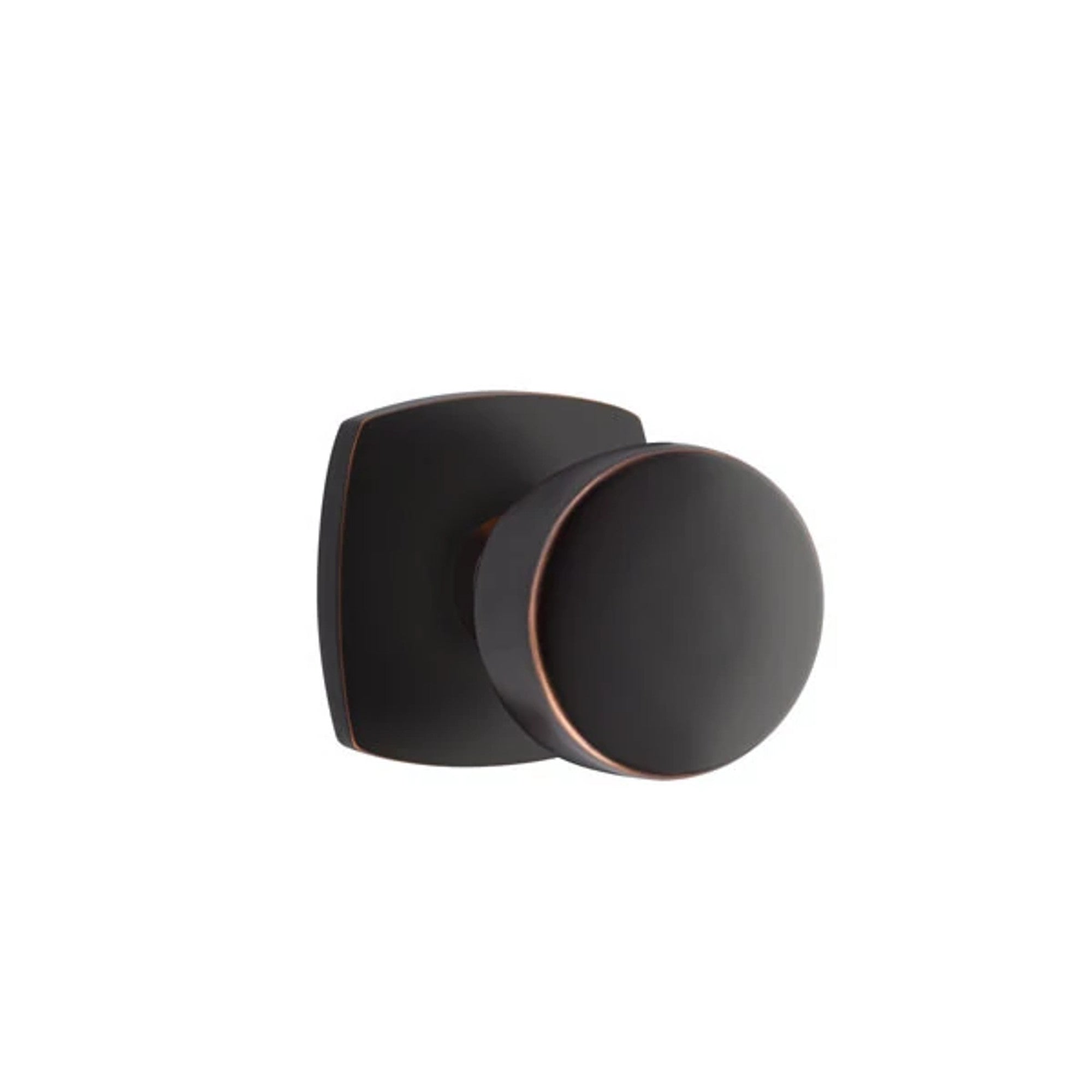 Emtek Laurent Knob with Urban Modern Rosette in Oil Rubbed Bronze