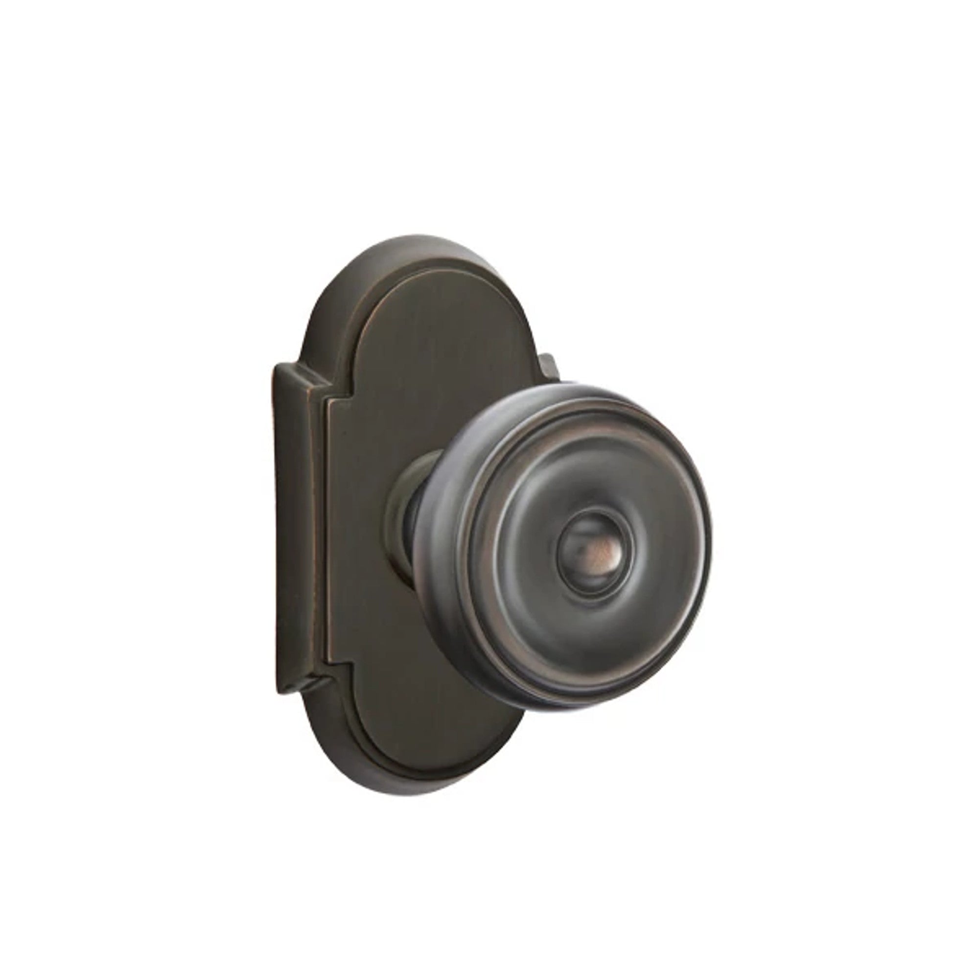 Emtek Waverly Knob with #8 Rosette in Oil Rubbed Bronze