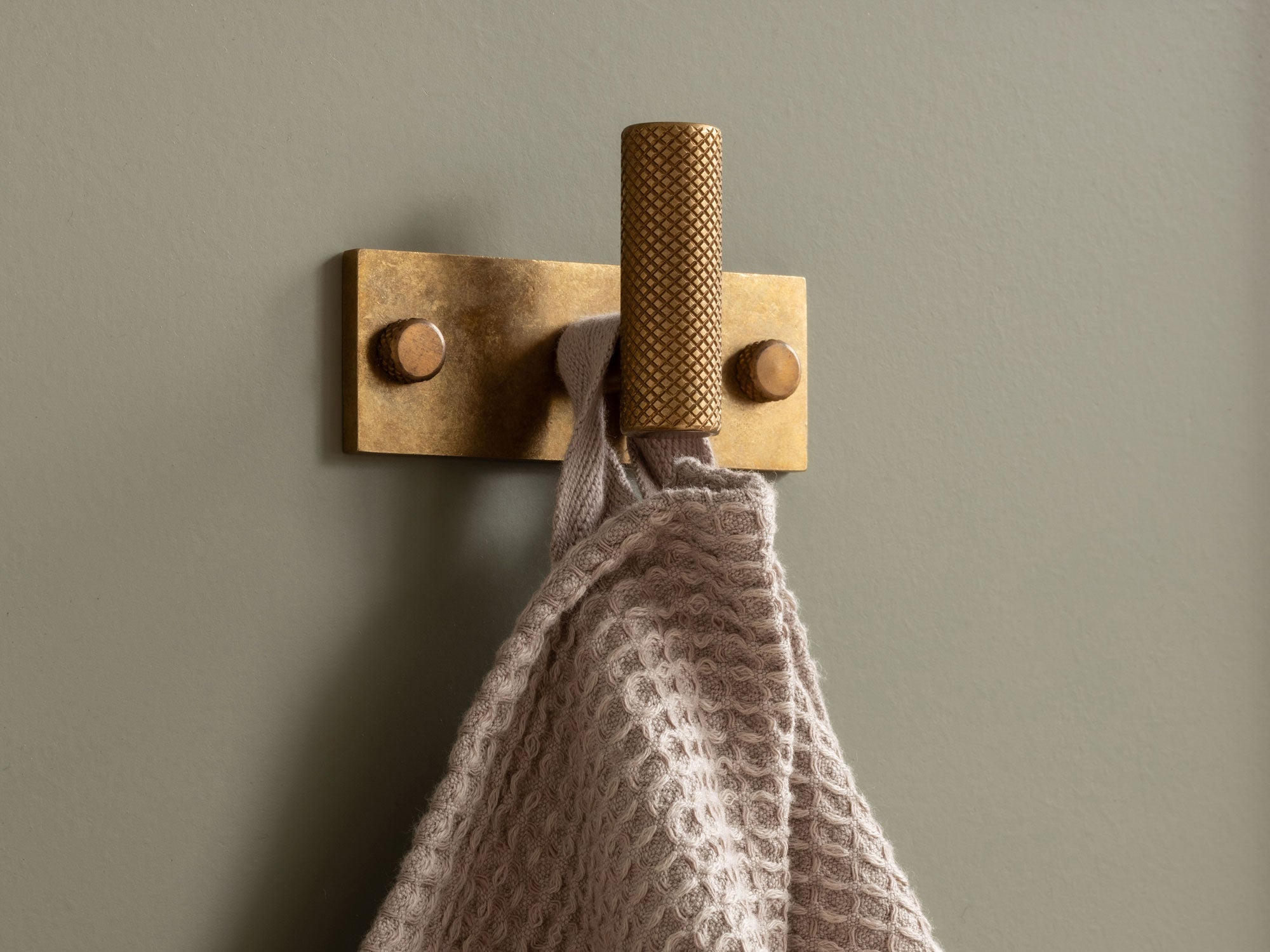 Armac Martin MIX Diamond Knurled Single Horizontal Wall Hook