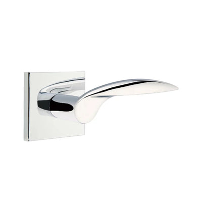 Emtek Mercury Lever with Square Rosette in Polished Chrome