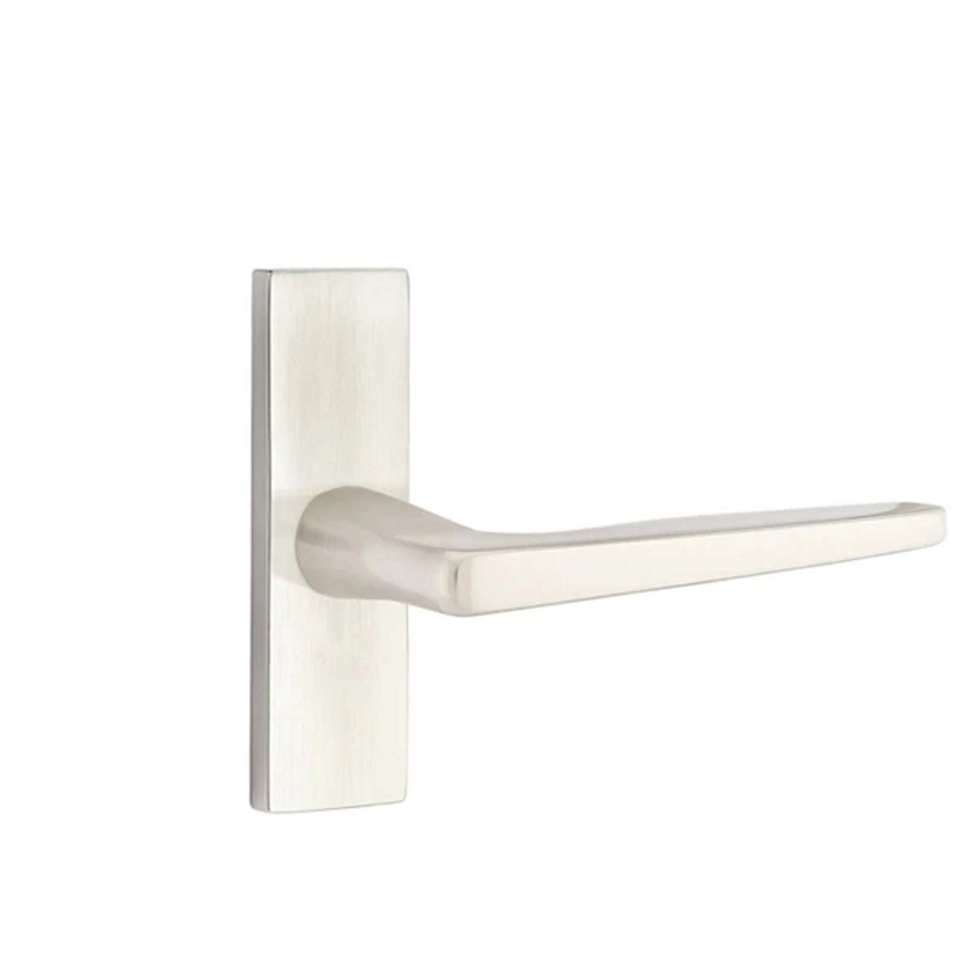 Emtek Hermes Lever with Stretto 1-1/2" x 5" in Satin Nickel