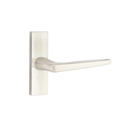 Emtek Hermes Lever with Stretto 1-1/2" x 5" in Satin Nickel