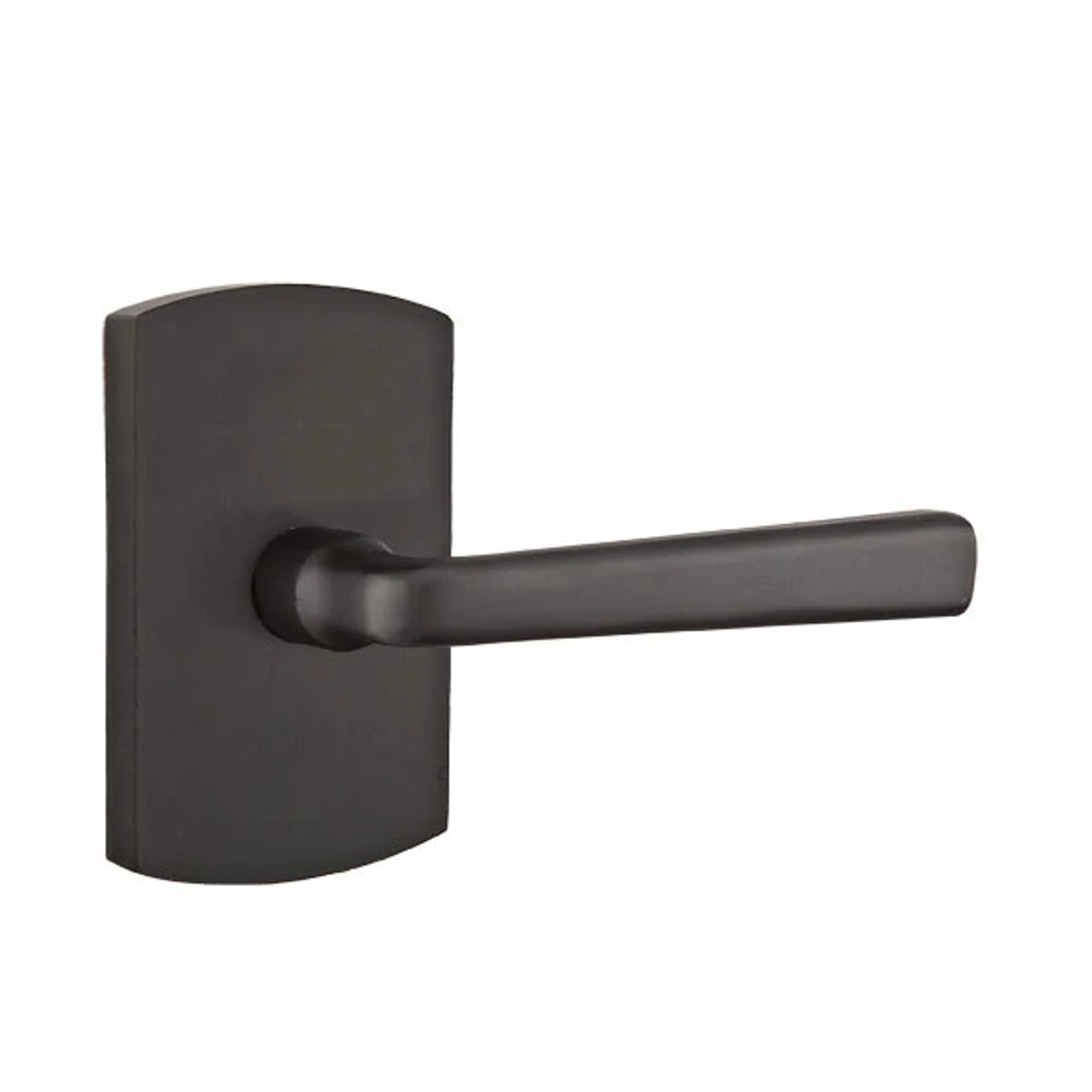 Emtek Cimarron Lever with #4 Rosette in Flat Black Bronze