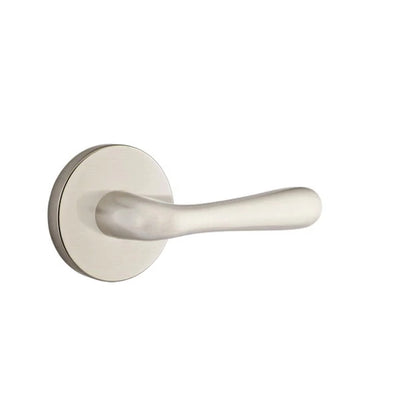 Emtek Basel Lever with Disk Rosette in Satin Nickel