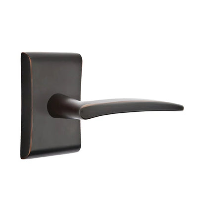 Emtek Poseidon Lever with Neos Rosette in Oil Rubbed Bronze