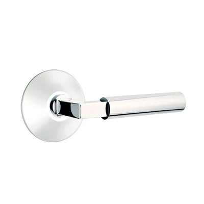 Emtek Hercules Lever with Modern Rosette in Polished Chrome