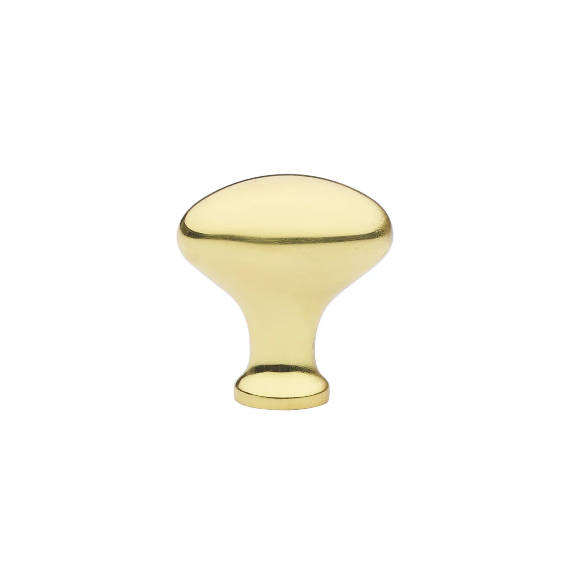 Emtek Egg 1" Knob in Polished Brass