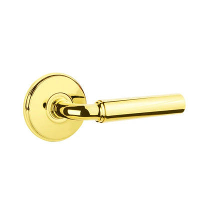 Emtek Manning Lever with Watford Rosette in Polished Brass