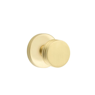 Emtek Bern Knob with Disk Rosette in Satin Brass