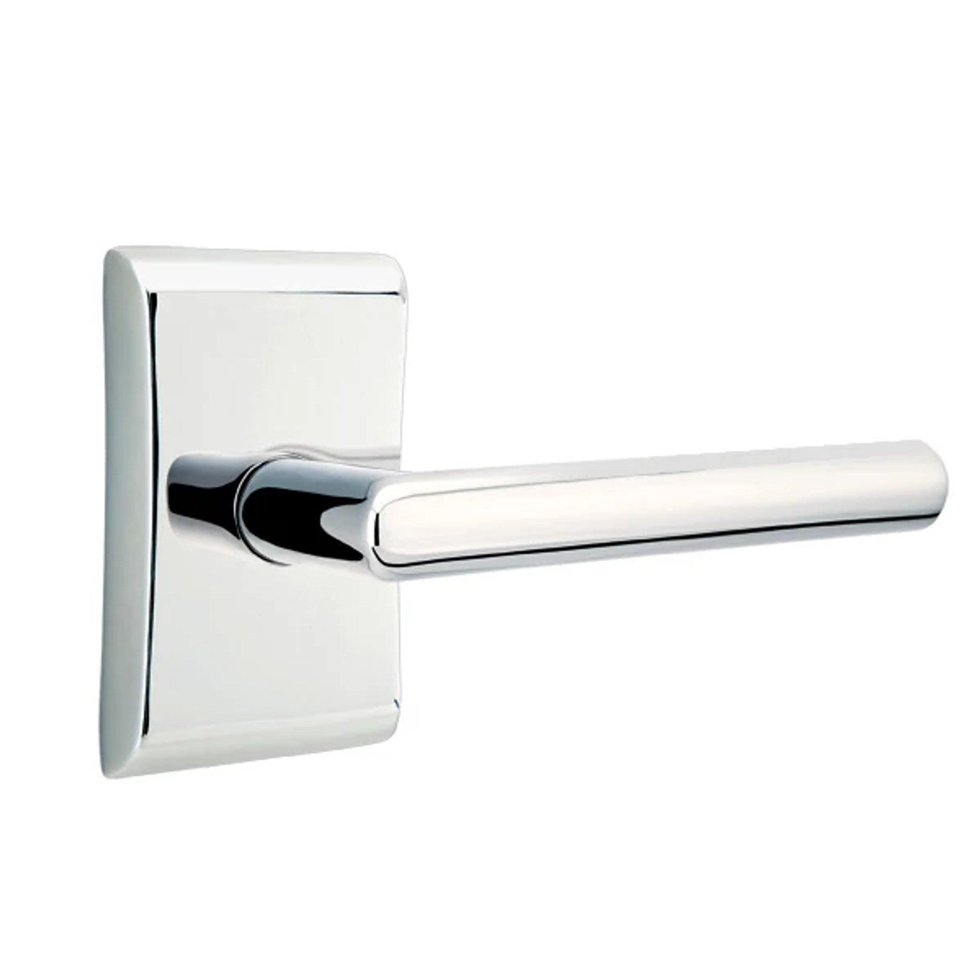 Emtek Stuttgart Lever with Neos Rosette in Polished Chrome