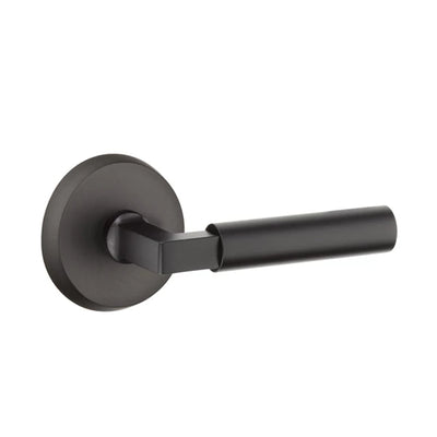 Emtek Bryce Lever with #2 Rosette in Flat Black Bronze