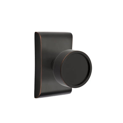 Emtek Verve Knob with Neos Rosette in Oil Rubbed Bronze