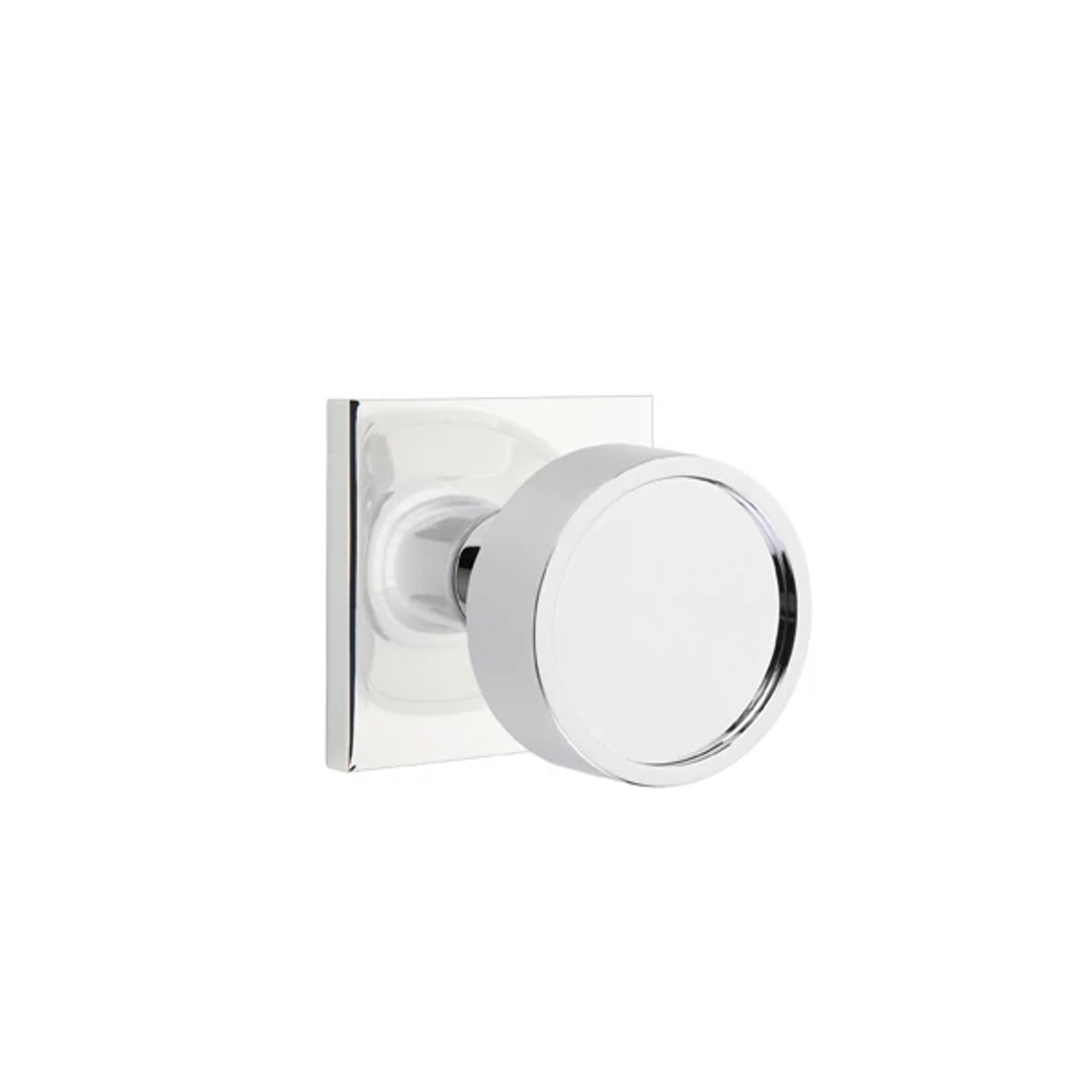 Emtek Verve Knob with Square Rosette in Polished Chrome