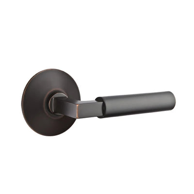 Emtek Hercules Lever with Modern Rosette in Oil Rubbed Bronze
